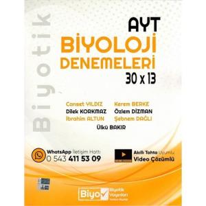 BİYOTİK AYT Biyoloji Biyotik 30 x 13 Denemeleri Biyotik Yayınları