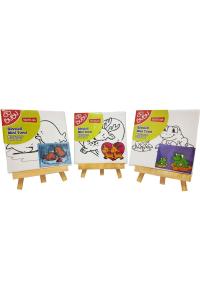 BU-BU MİNİ TUVAL 15X15cm. SETİ