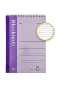 FABER CASTELL BLOKNOT 80 yp SPİRALLİ CANLI RENKLER A5 Kareli