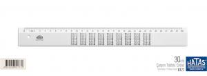 HATAS ÇARPIM TABLOLU CETVEL      30cm