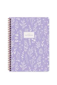 KESKİN 16,5x22,5 80yp.Kareli  KARTON KAPAK SPR.PASTEL FLORA DEFTER