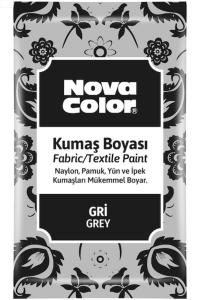 NOVA COLOR KUMAŞ BOYASI TOZ 12 gr Gri