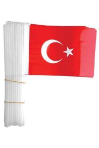 SOPALI 22x32cm.KAĞIT BAYRAK BÜYÜK 50 ADET