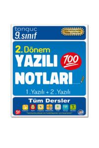 TONGUÇ 9.Sınıf 2.DÖNEM 1. VE 2. YAZILI NOTLARI