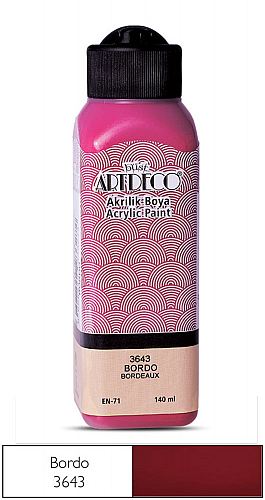 ARTDECO AKRİLİK BOYA 140ml. -  Bordo 3643