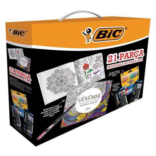 BİC KIDS MANDALA BOYAMA SETİ 21 Prc