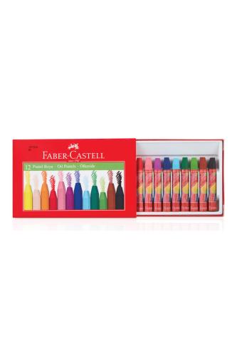 FABER CASTELL PASTEL BOYA REDLINE 12 Renk Karton Kutu
