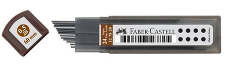 FABER CASTELL SUPER FİNE 0,5 Min 2B 24 lü (60mm)