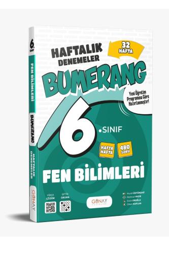 GÜNAY 6.Sınıf BUMERANG FEN BİLİMLERİ 32 HAFTALIK DENEME