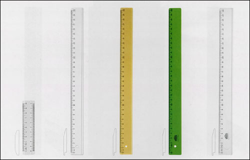 HATAS NEON OPAK ÖĞRENCİ CETVEL     30cm