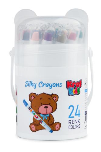 KRAF KIDS PASTEL BOYA SILKY CRAYON 24 RENK KK505