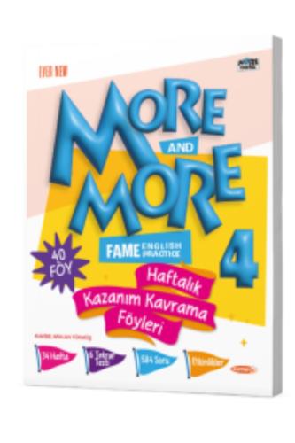 MORE & MORE 4.Grade KAZANIM KAVRAMA FÖYLERİ (40 FÖY)