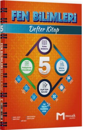 MOZAİK 5.Sınıf FEN BİLİMLERİ DEFTER KİTAP