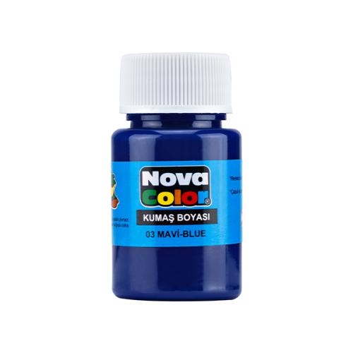NOVA COLOR KUMAŞ BOYASI SU BAZLI- Mavi