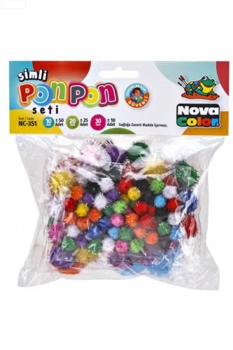 NOVA COLOR PONPON SİMLİ SETİ