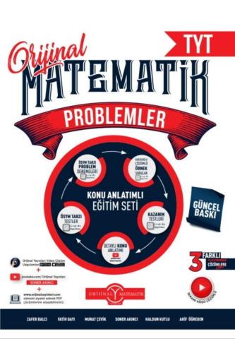ORİJİNAL TYT MATEMATİK PROBLEMLER KONU ANLATIMLI EĞİTİM SETİ