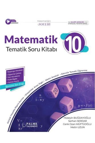 PALME 10.Sınıf JOKER MATEMATİK TEMATİK Soru Kitabı