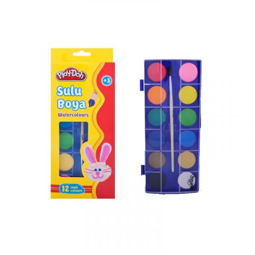 PLAY-DOH SULU BOYA 12 Renk Büyük