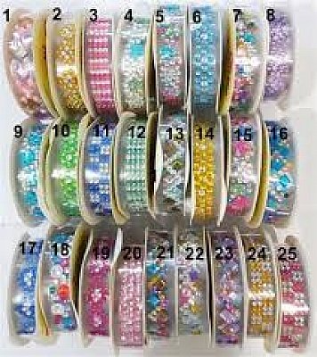 RED APPLE 18mm.x1m. SÜSLÜ TAŞLI BANT