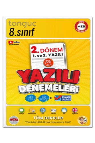 TONGUÇ 8.Sınıf YAZILI DENEMELERİ 2. DÖNEM 1.ve 2.YAZILI