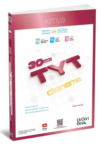 ÜÇDÖRTBEŞ TYT 30 LU KİMYA DENEME