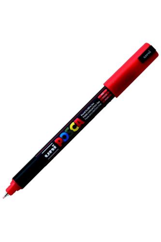 UNİ POSCA PC-1MR 0,7 SU BAZLI POSTER MARKÖR - Kırmızı