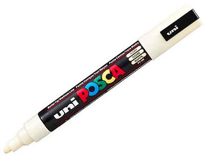 UNİ POSCA PC-5M SU BAZLI 1,8-2,5mm.POSTER MARKÖR - Beyaz