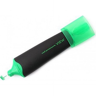UNİ PROMARK HIGHLIGHTER VİEW 5mm.FOSFORLU KALEM-Yeşil